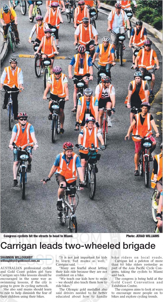 2013-03-11 Carrigan leads two-wheeled brigade