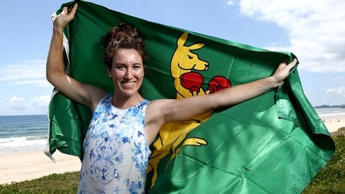 Olympic gold medal cyclist Sara Carrigan pictured on the Gold Coast. Pic by David Clark